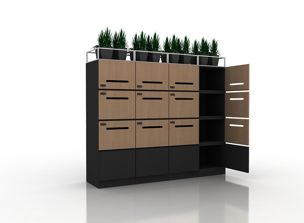 Storage Locker - Black & Brown