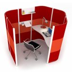 Red Solo Work Pod