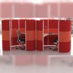 Solo Work Pod Seated Next To Each Other