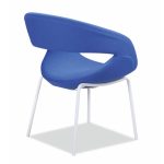 blue milips H5178 chair right angled view