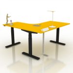 9am-pesk-smart-electric-height-adjustable-table-l-shape-spectrum-yellow-top-black-frame