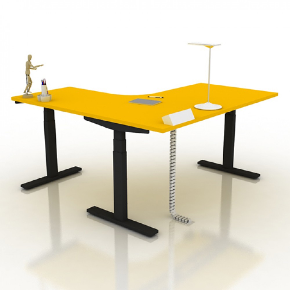 9am-pesk-smart-electric-height-adjustable-table-l-shape-spectrum-yellow-top-black-frame