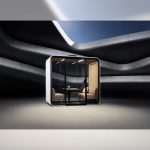 framery four design white display distant view