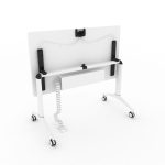 SS Folding Table with Cable Management - Folded