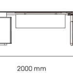 Kano Micky Executive Table - Size Measurement