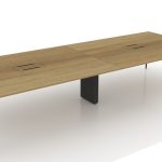 Kindle Meeting Table - Office Meeting Table - Brown