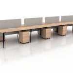 Kindle Workstations - Office Table Singapore - 4 Seater