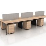 Kindle Workstations - Office Table Singapore - 3 Seater