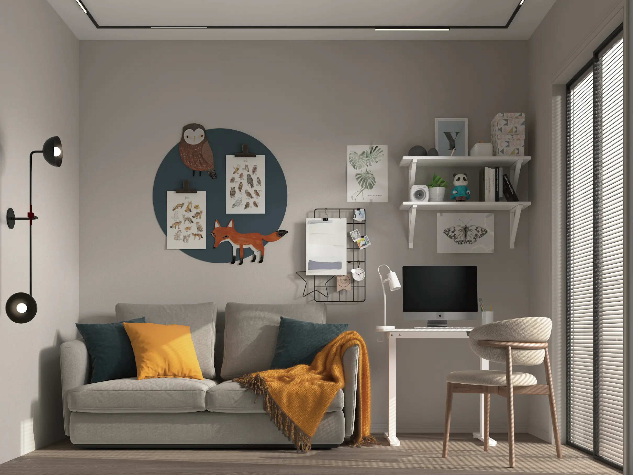 home office furniture setup